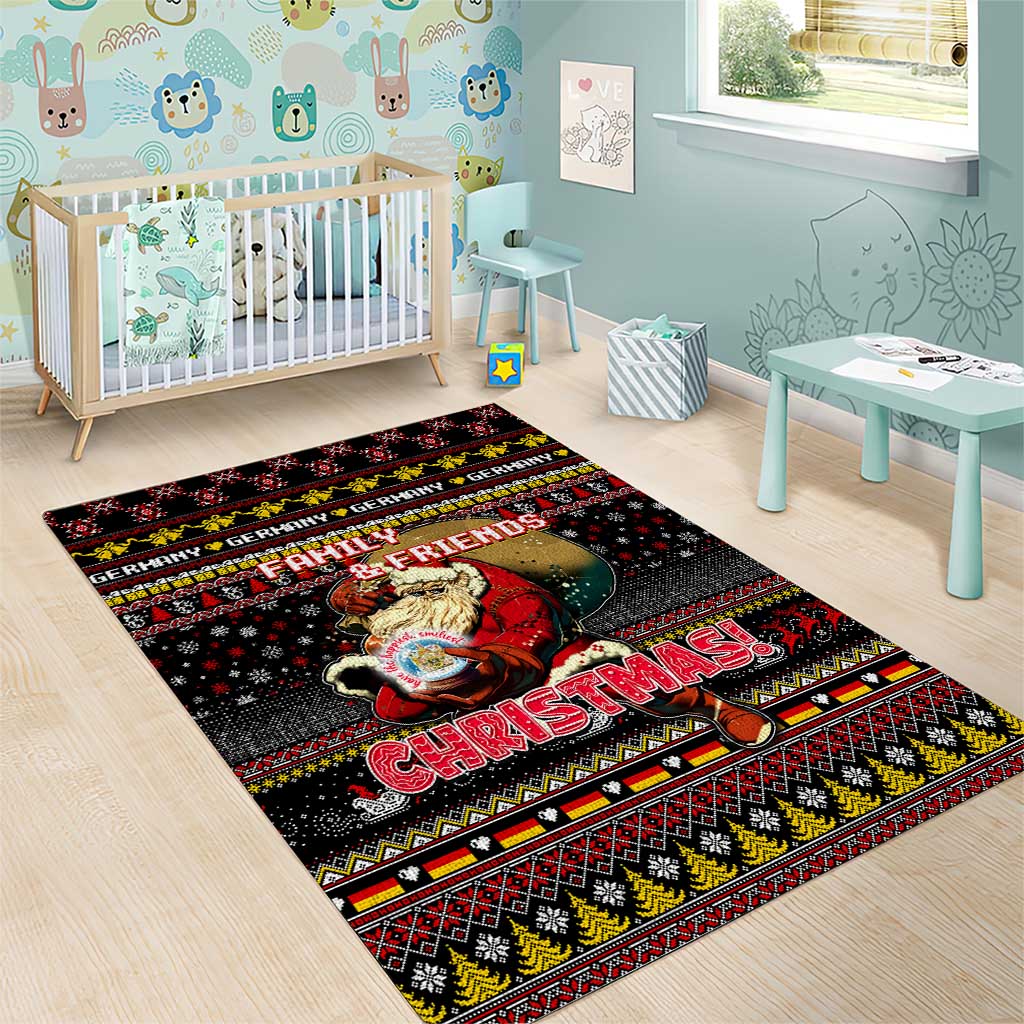 Germany Area Rug Merry Christmas Family and Friends - Wonder Print Shop