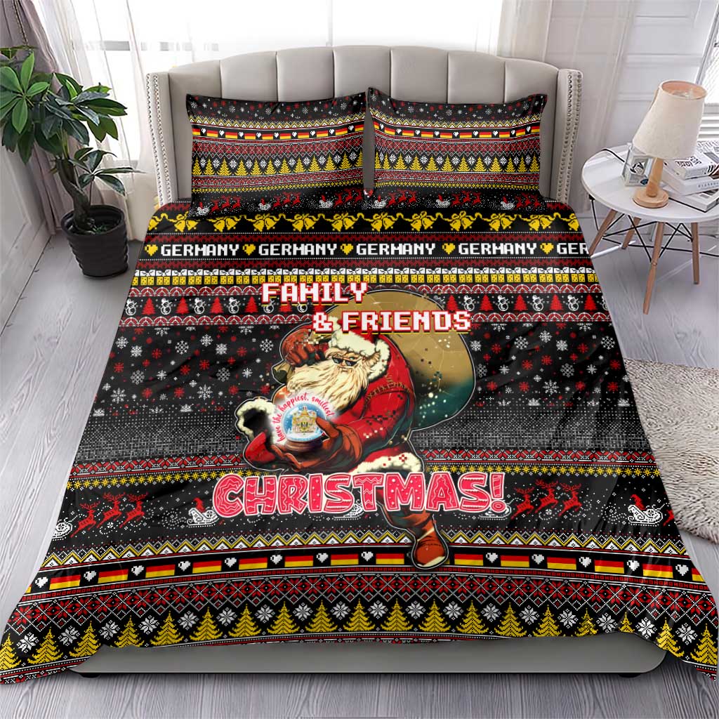 Germany Bedding Set Merry Christmas Family and Friends - Wonder Print Shop