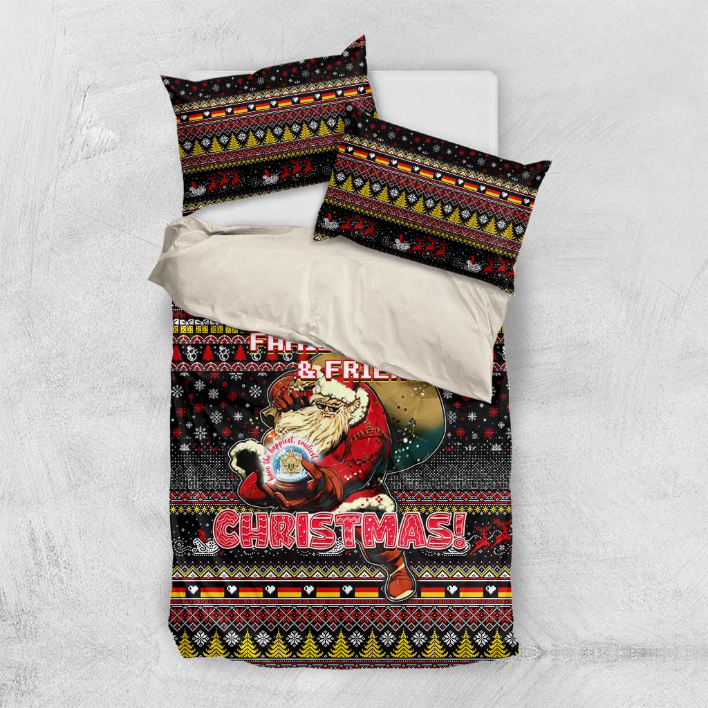 Germany Bedding Set Merry Christmas Family and Friends - Wonder Print Shop