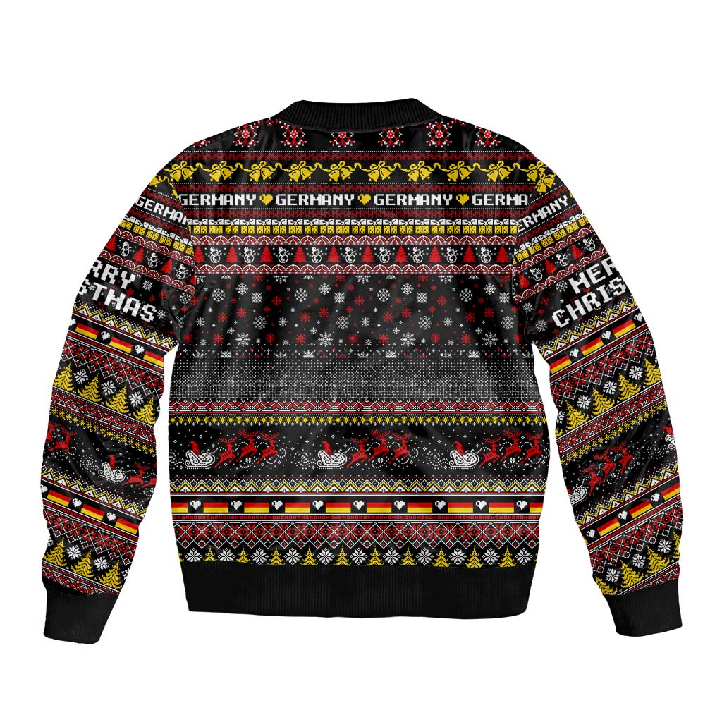 Germany Bomber Jacket Merry Christmas Family and Friends - Wonder Print Shop