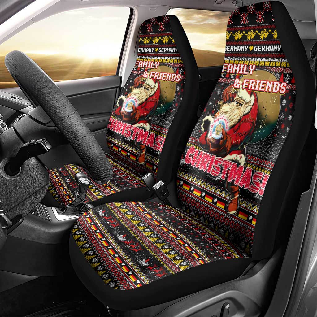 Germany Car Seat Cover Merry Christmas Family and Friends - Wonder Print Shop