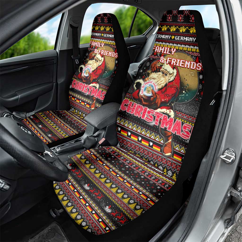 Germany Car Seat Cover Merry Christmas Family and Friends - Wonder Print Shop