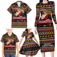 Germany Family Matching Long Sleeve Bodycon Dress and Hawaiian Shirt Merry Christmas Family and Friends - Wonder Print Shop