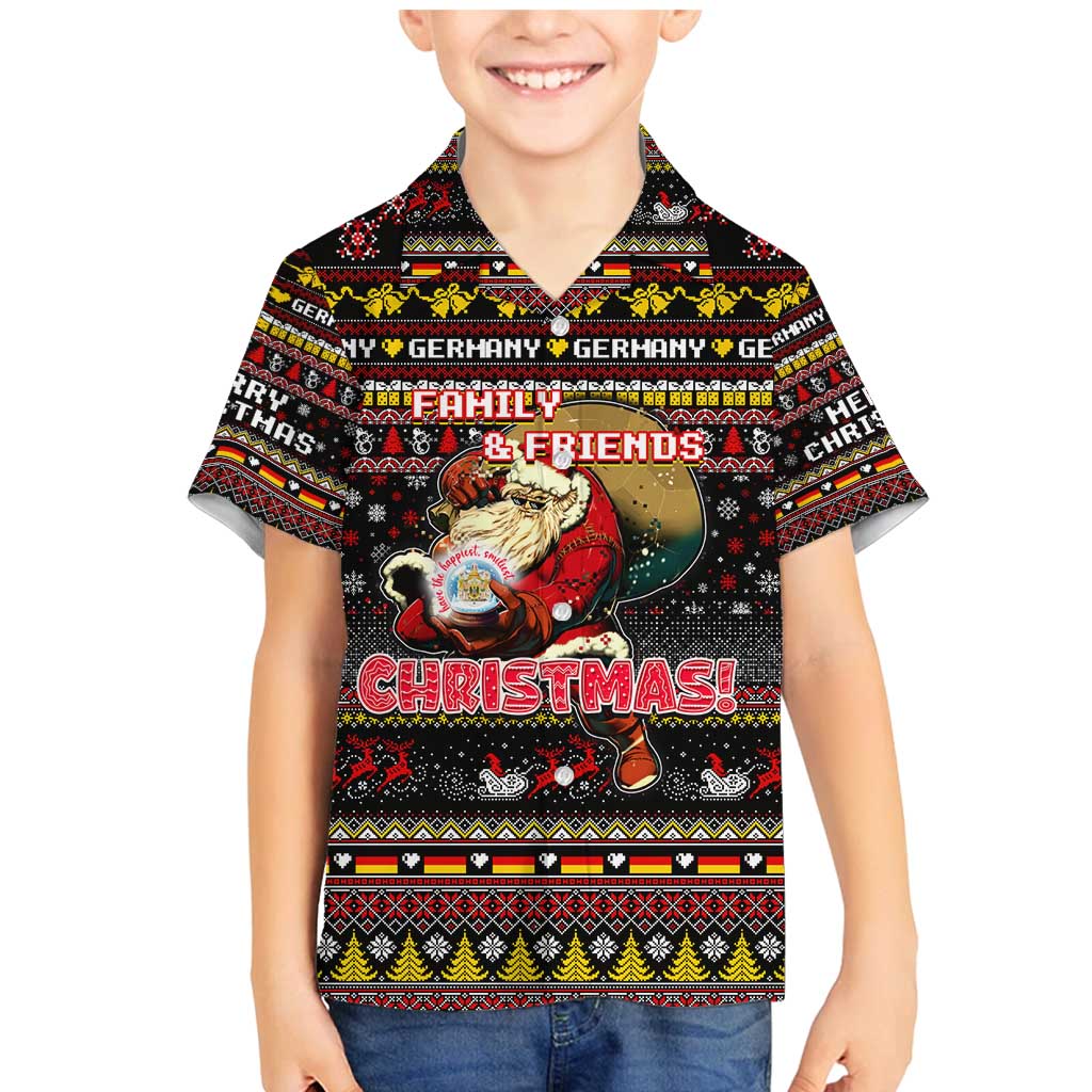 Germany Family Matching Mermaid Dress and Hawaiian Shirt Merry Christmas Family and Friends - Wonder Print Shop