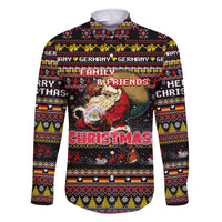 Germany Family Matching Off The Shoulder Long Sleeve Dress and Hawaiian Shirt Merry Christmas Family and Friends - Wonder Print Shop