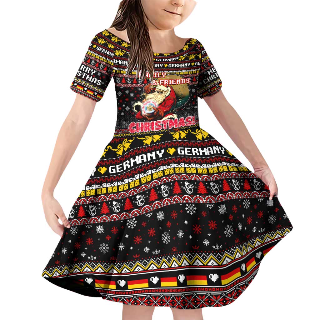 Germany Family Matching Off Shoulder Short Dress and Hawaiian Shirt Merry Christmas Family and Friends - Wonder Print Shop