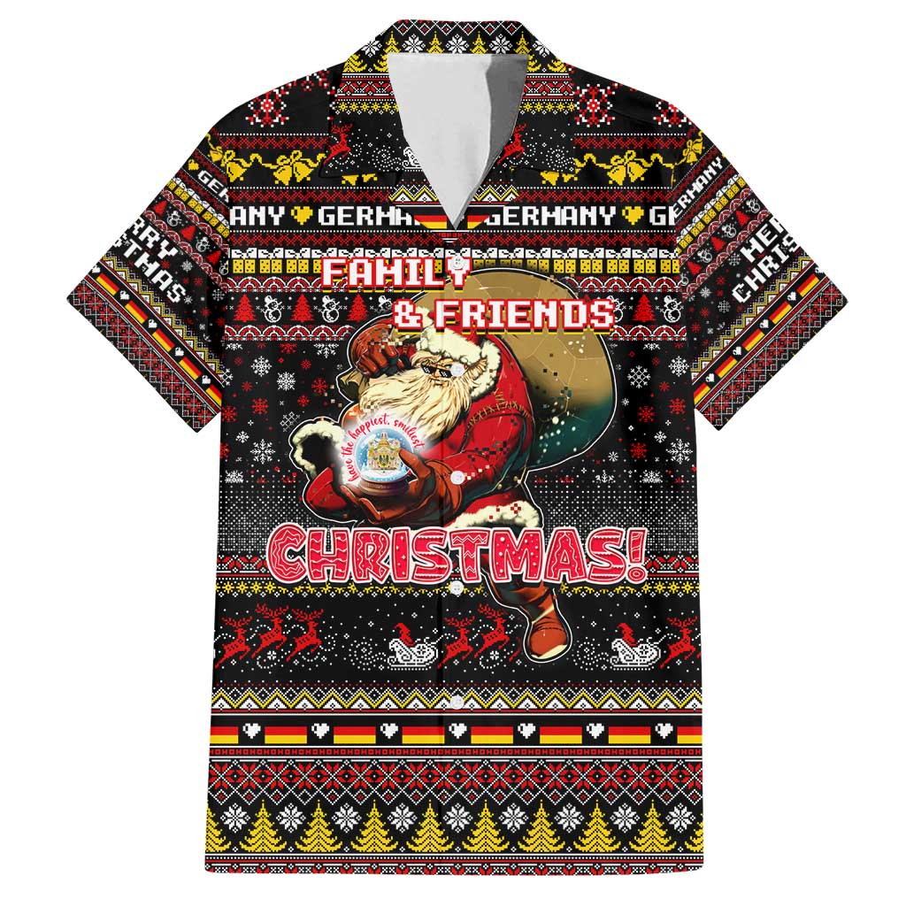 Germany Family Matching Off Shoulder Short Dress and Hawaiian Shirt Merry Christmas Family and Friends - Wonder Print Shop