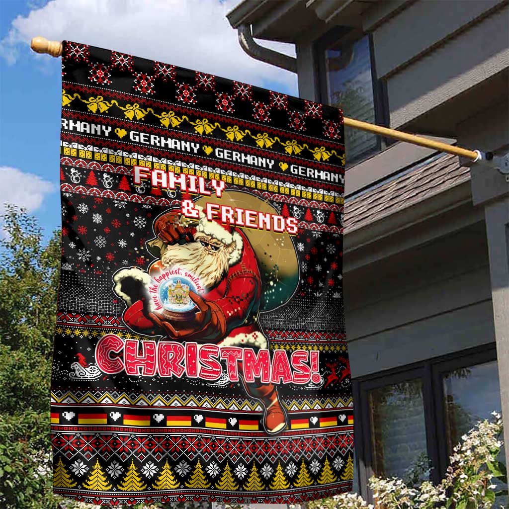 Germany Garden Flag Merry Christmas Family and Friends - Wonder Print Shop