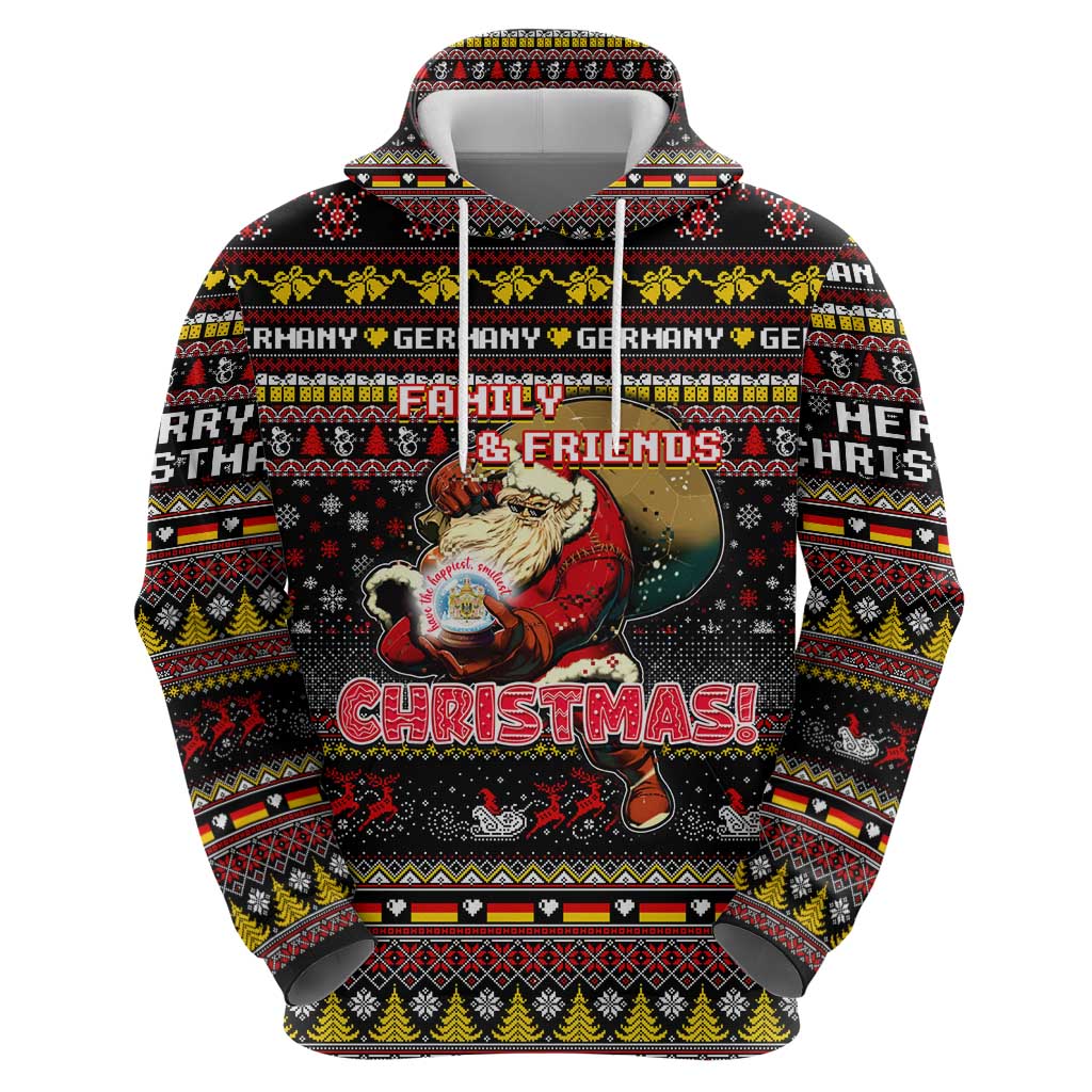 Germany Hoodie Merry Christmas Family and Friends - Wonder Print Shop
