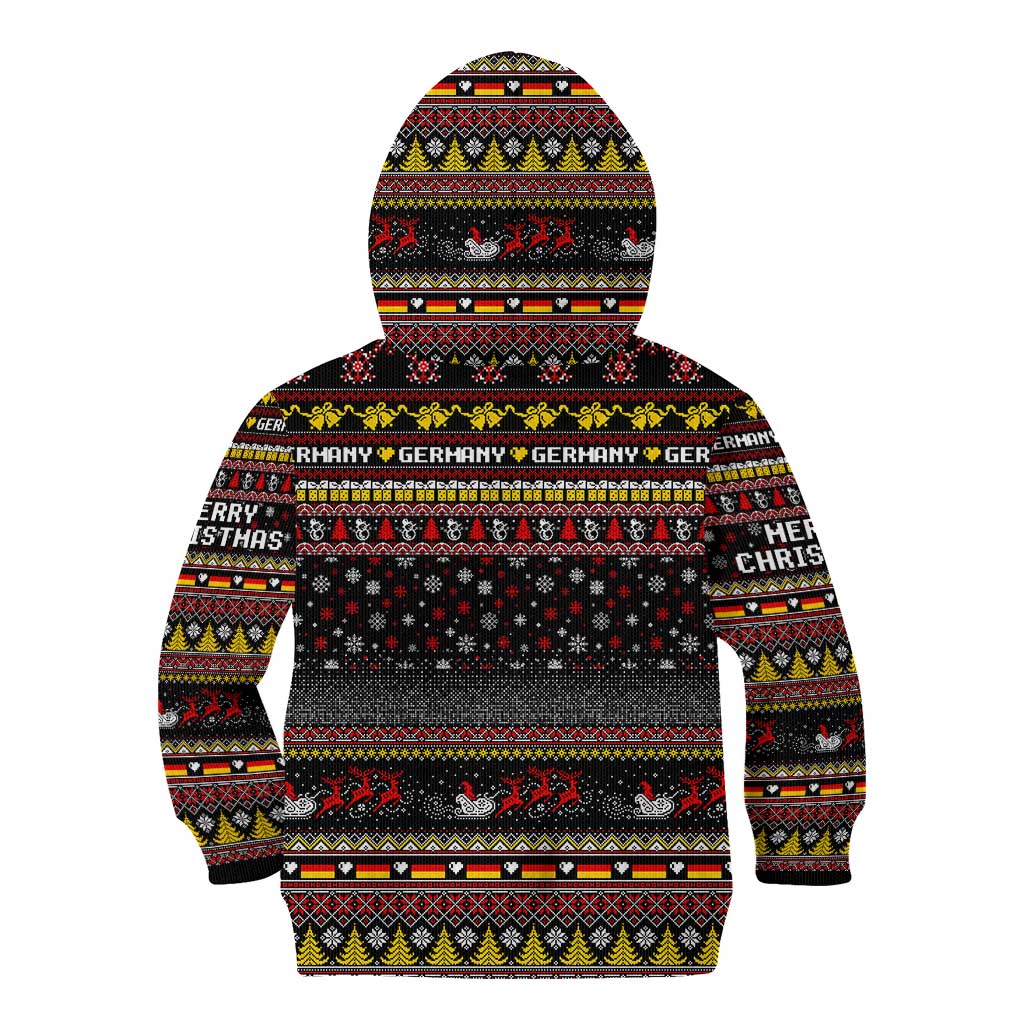 Germany Kid Hoodie Merry Christmas Family and Friends - Wonder Print Shop