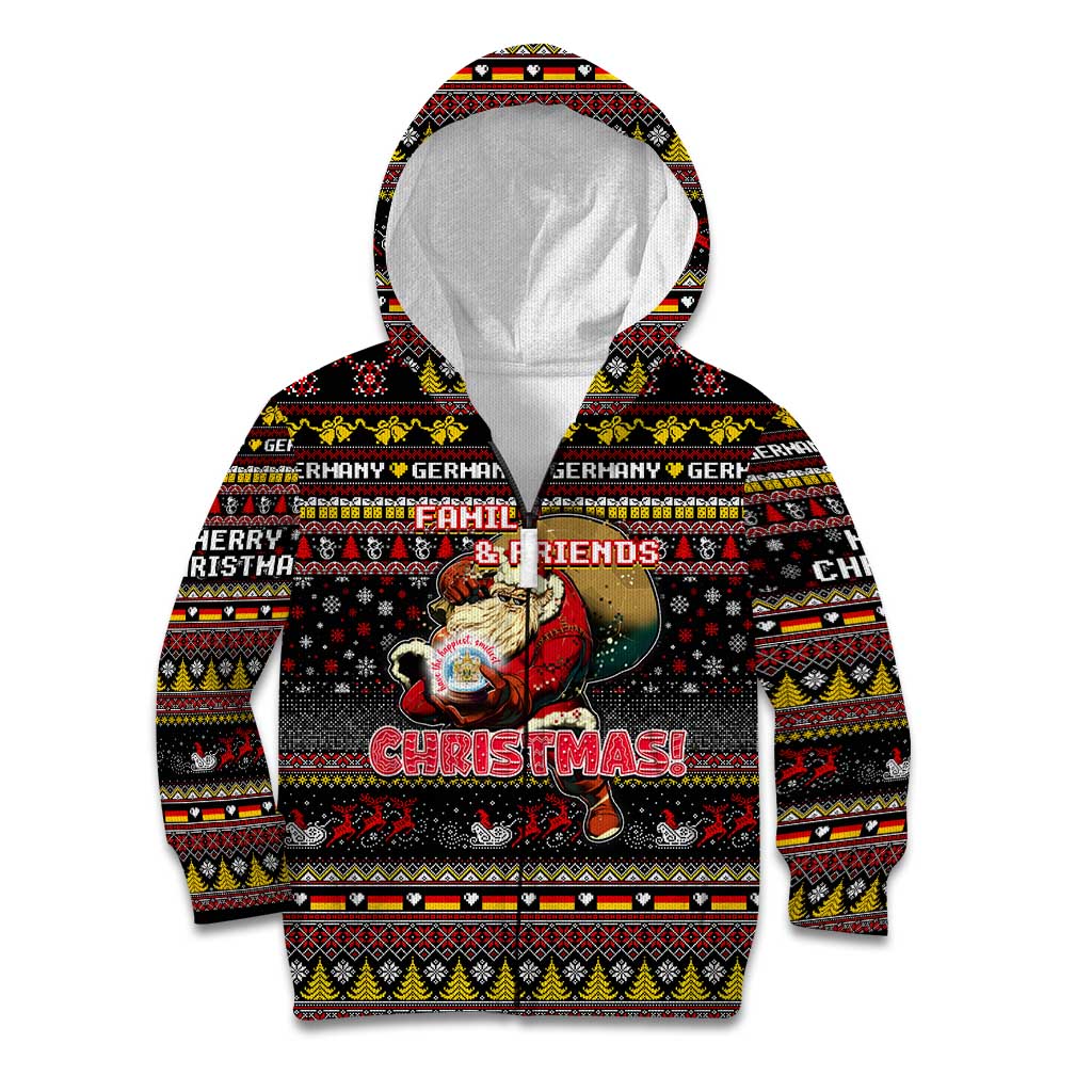 Germany Kid Hoodie Merry Christmas Family and Friends - Wonder Print Shop