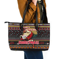 Germany Leather Tote Bag Merry Christmas Family and Friends - Wonder Print Shop