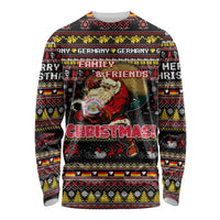 Germany Long Sleeve Shirt Merry Christmas Family and Friends - Wonder Print Shop