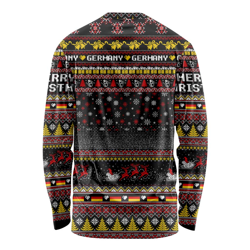 Germany Long Sleeve Shirt Merry Christmas Family and Friends - Wonder Print Shop
