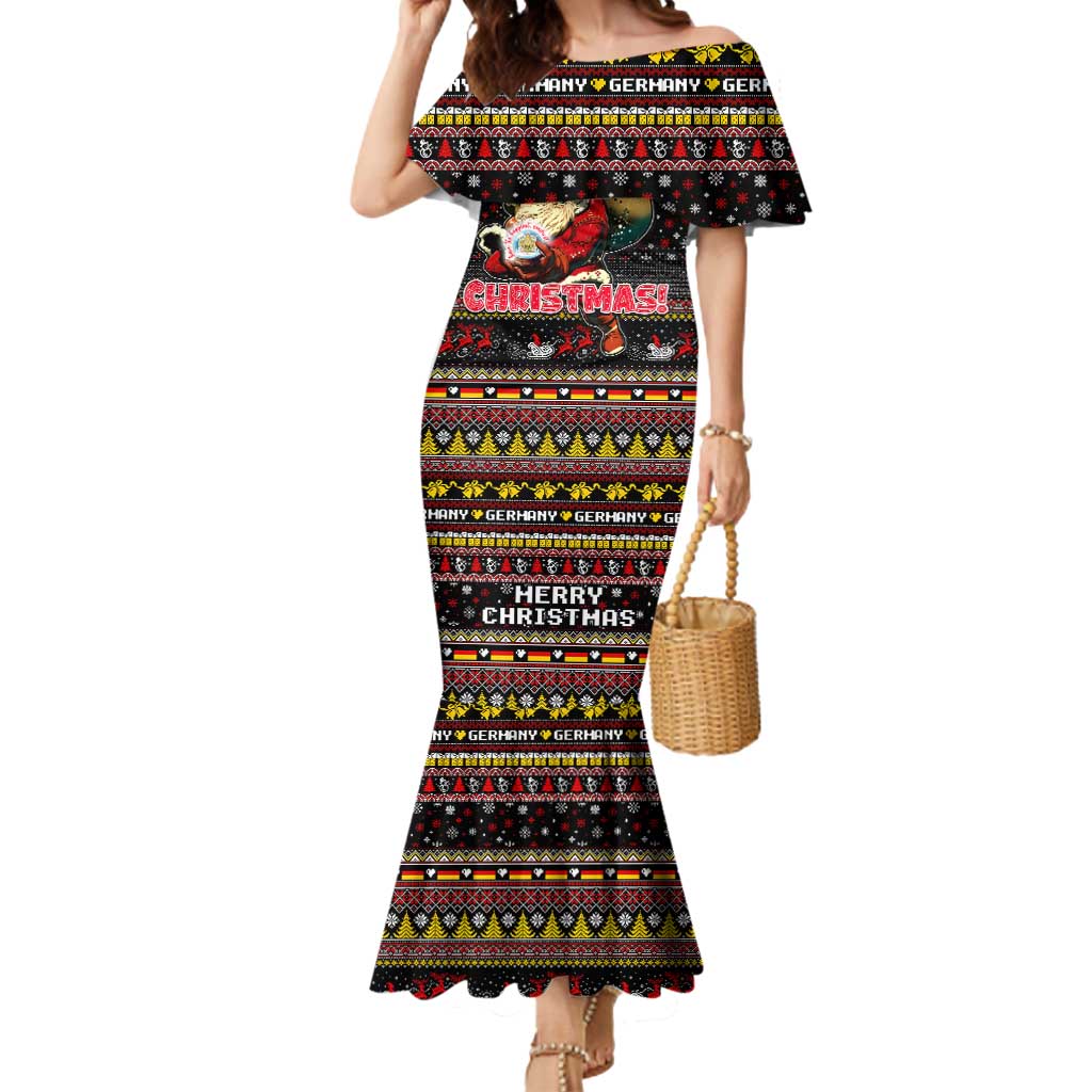 Germany Mermaid Dress Merry Christmas Family and Friends - Wonder Print Shop