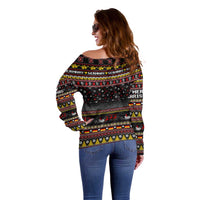 Germany Off Shoulder Sweater Merry Christmas Family and Friends - Wonder Print Shop