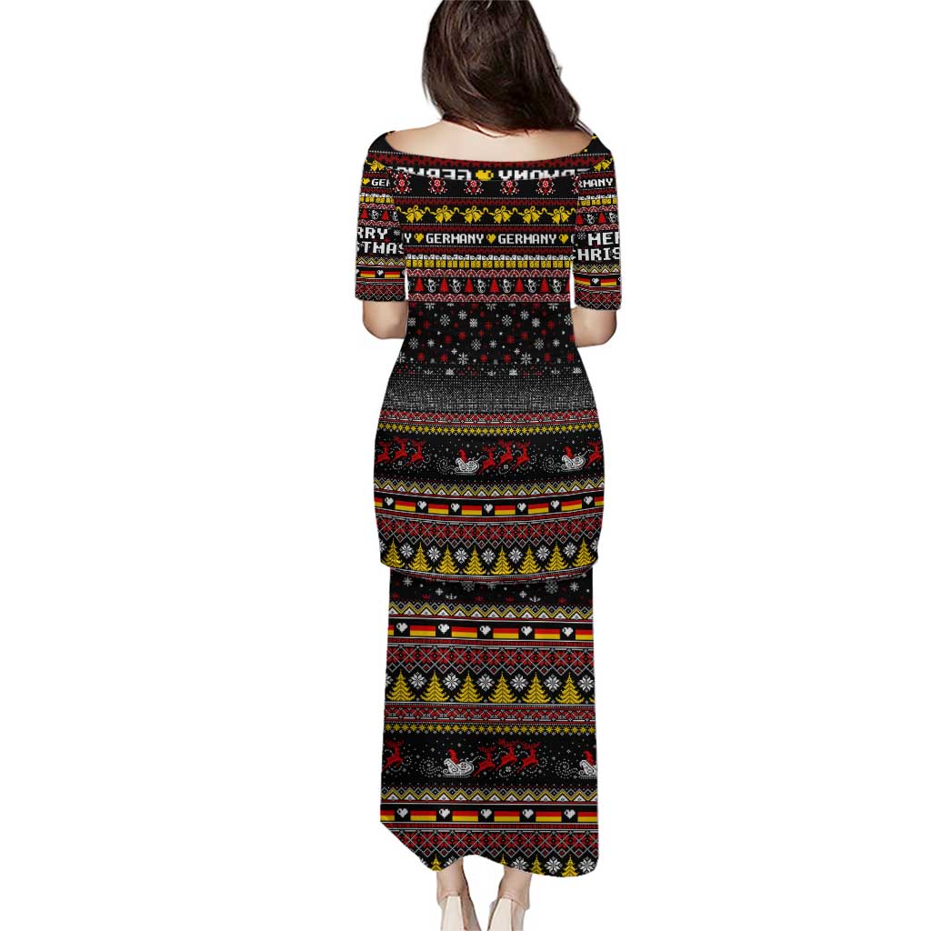 Germany Puletasi Merry Christmas Family and Friends - Wonder Print Shop