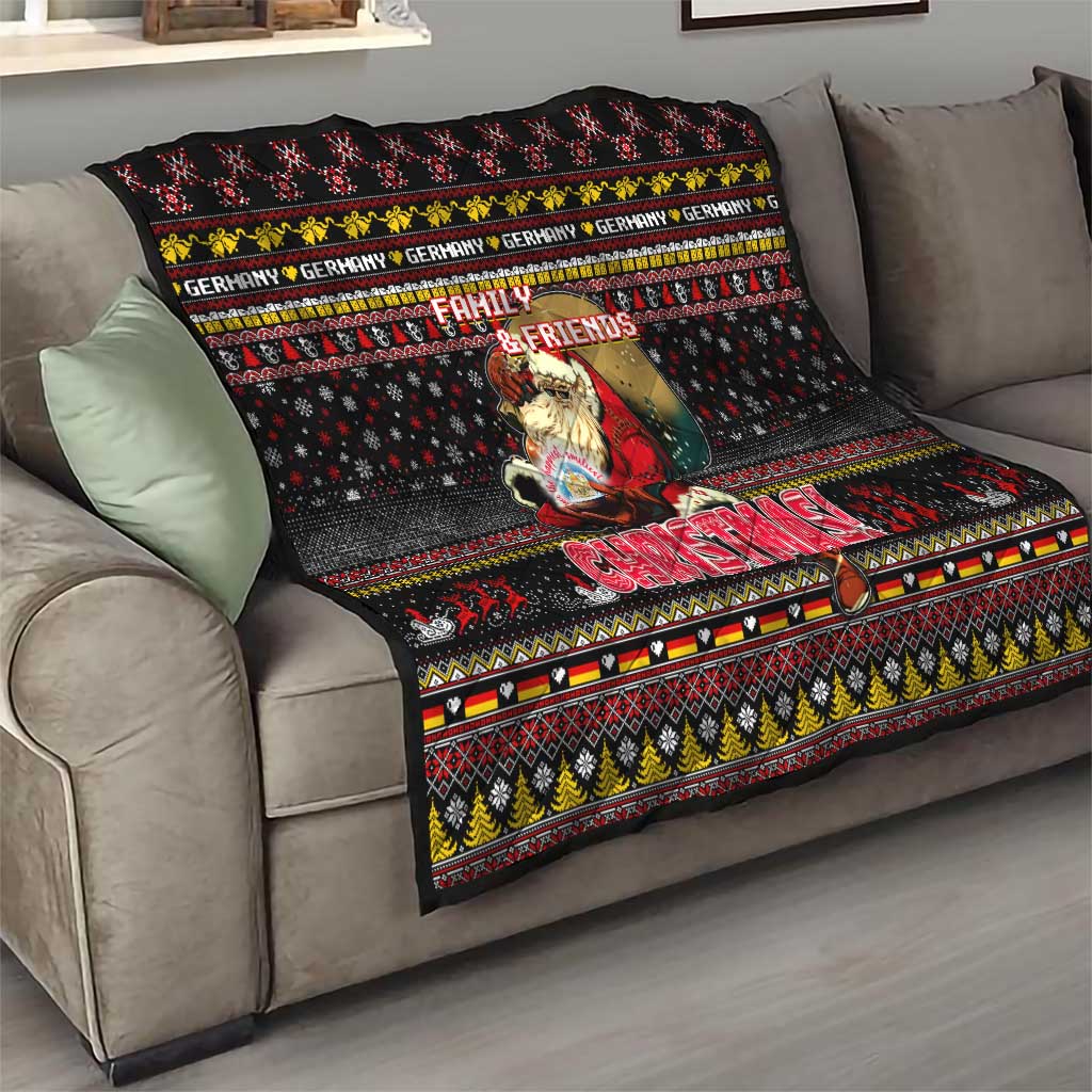 Germany Quilt Merry Christmas Family and Friends - Wonder Print Shop