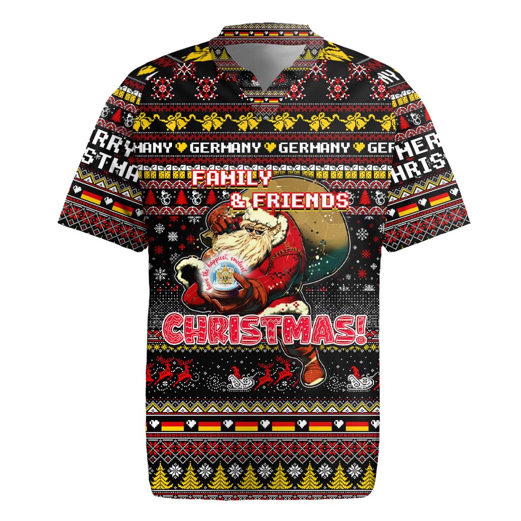 Germany Rugby Jersey Merry Christmas Family and Friends - Wonder Print Shop