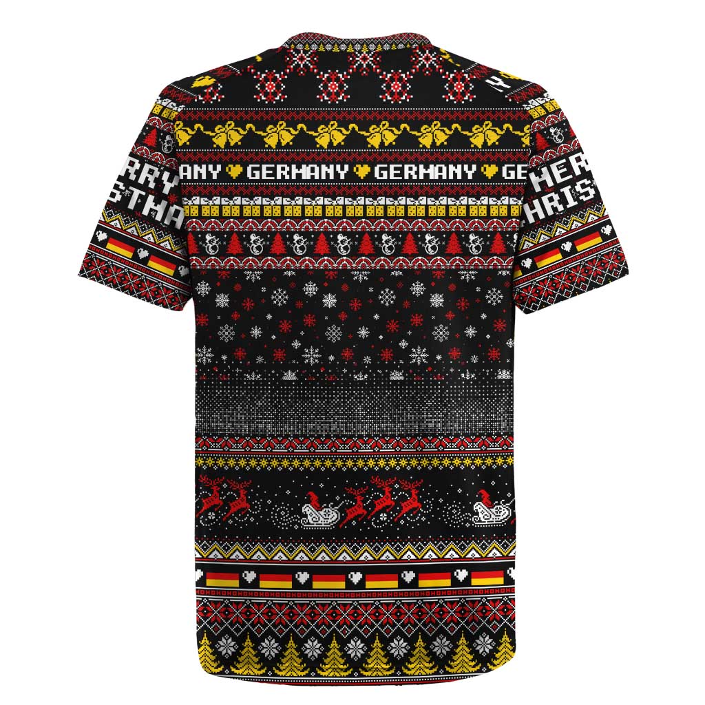 Germany Rugby Jersey Merry Christmas Family and Friends - Wonder Print Shop