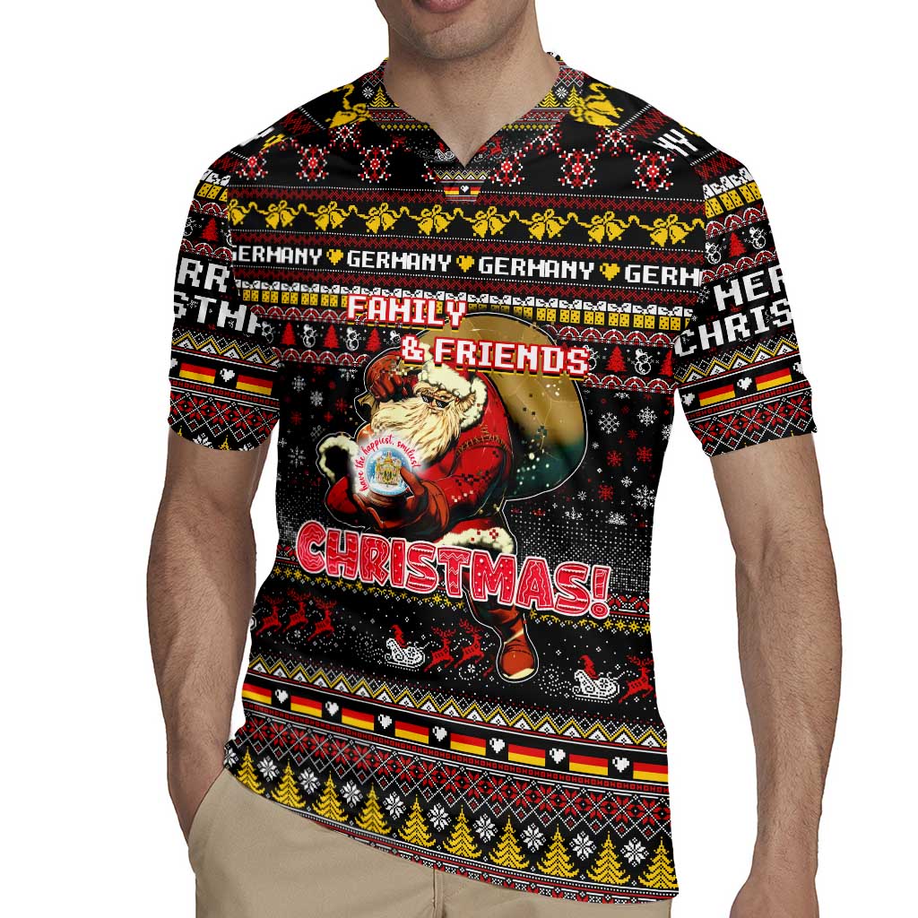 Germany Rugby Jersey Merry Christmas Family and Friends - Wonder Print Shop