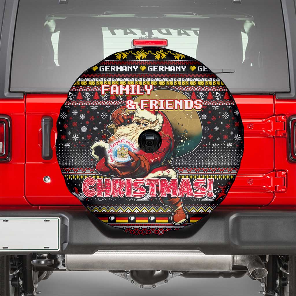 Germany Spare Tire Cover Merry Christmas Family and Friends - Wonder Print Shop