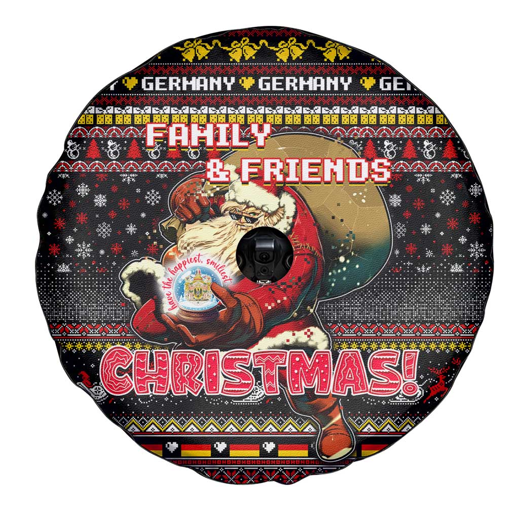Germany Spare Tire Cover Merry Christmas Family and Friends - Wonder Print Shop