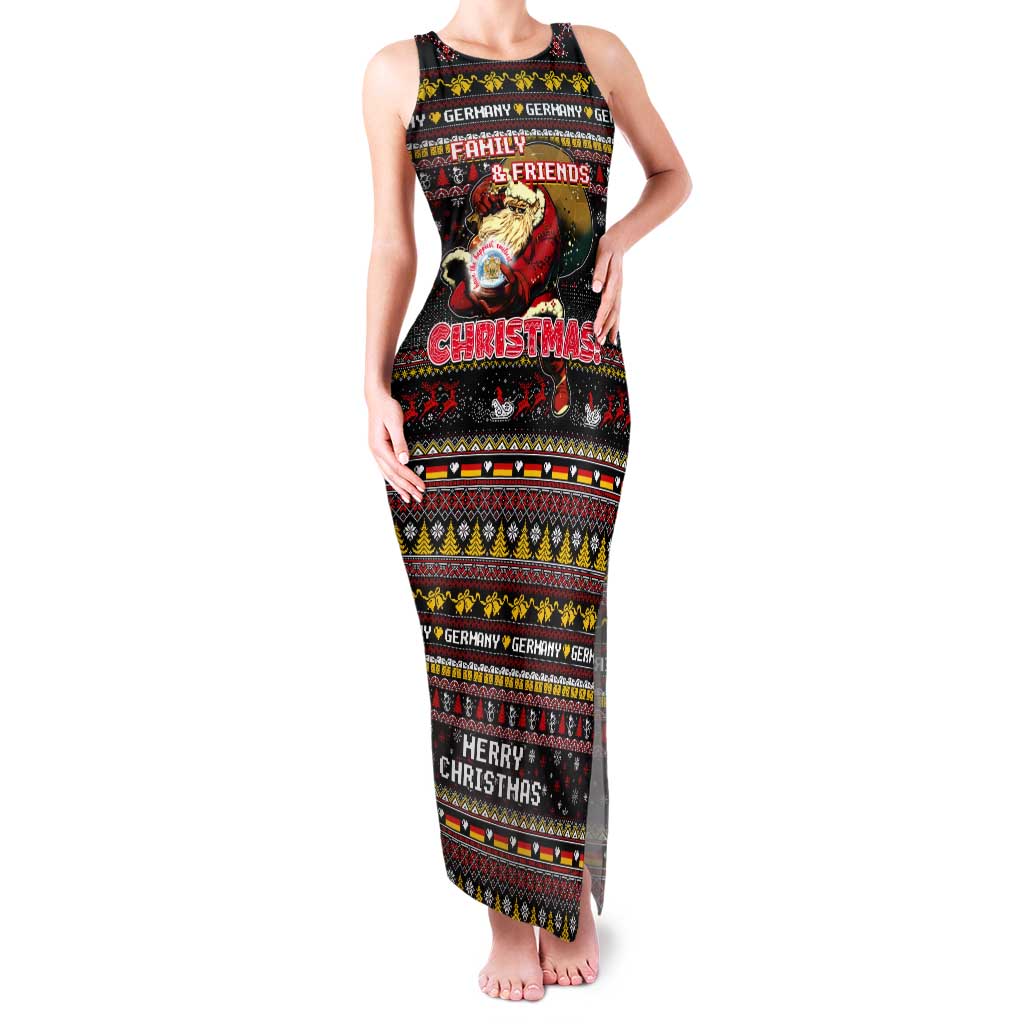 Germany Tank Maxi Dress Merry Christmas Family and Friends - Wonder Print Shop