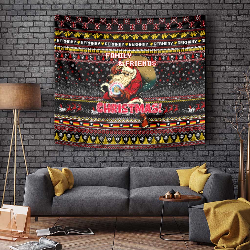 Germany Tapestry Merry Christmas Family and Friends - Wonder Print Shop