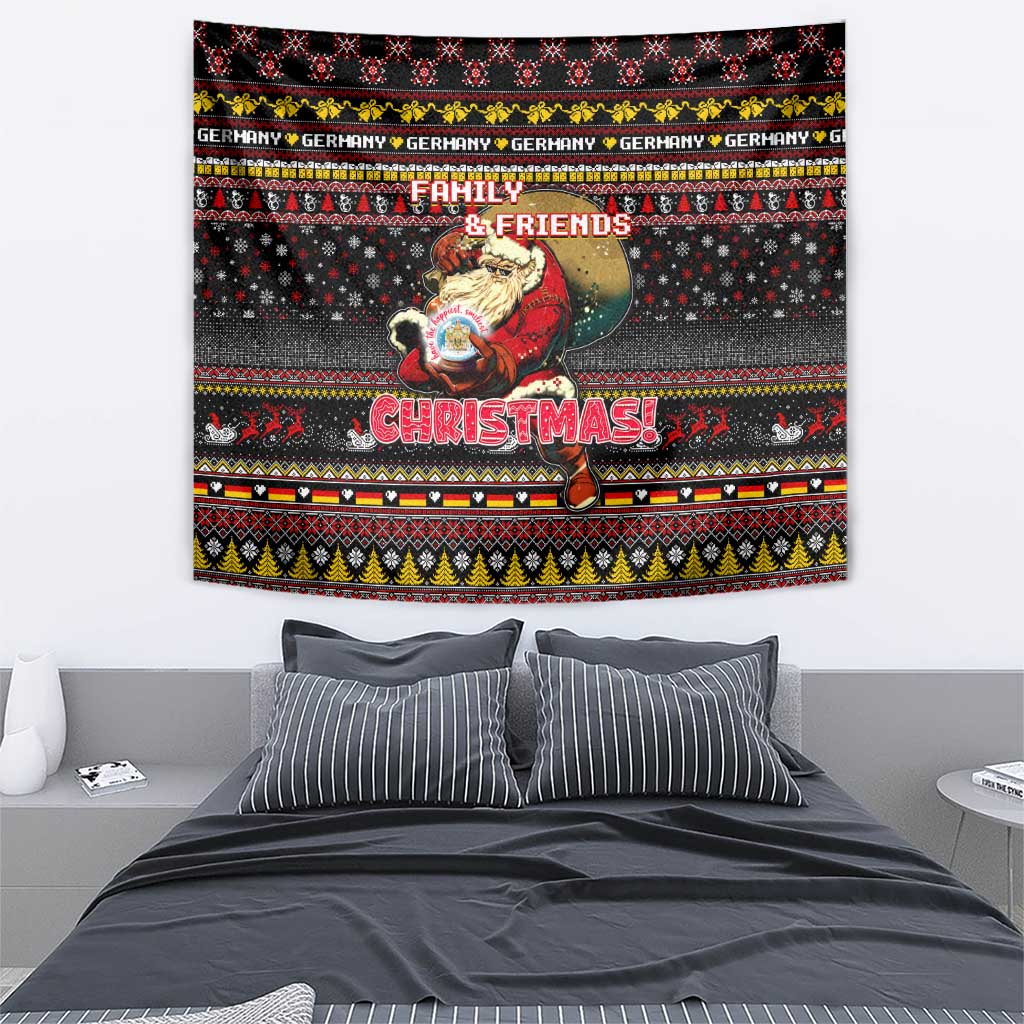 Germany Tapestry Merry Christmas Family and Friends - Wonder Print Shop