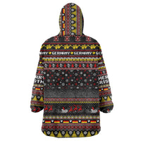Germany Wearable Blanket Hoodie Merry Christmas Family and Friends - Wonder Print Shop