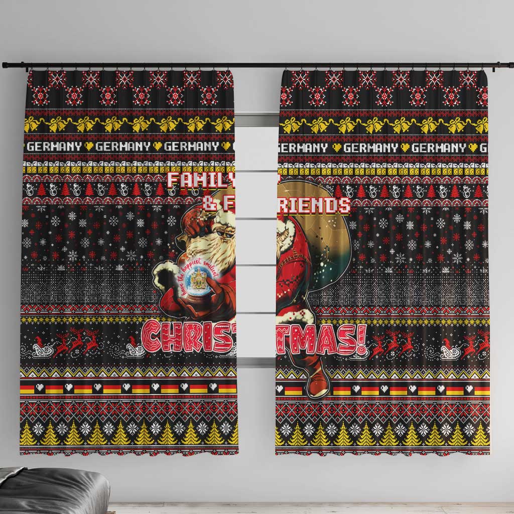 Germany Window Curtain Merry Christmas Family and Friends - Wonder Print Shop