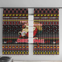 Germany Window Curtain Merry Christmas Family and Friends - Wonder Print Shop