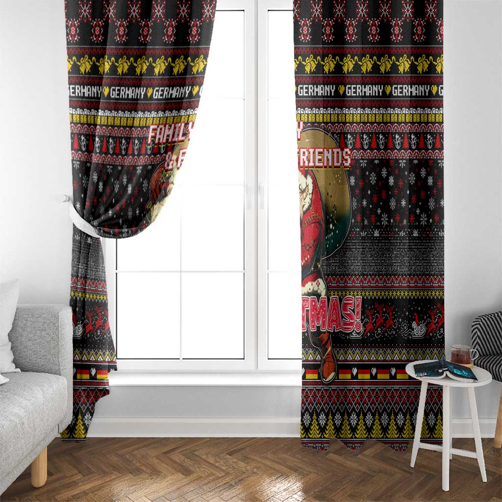 Germany Window Curtain Merry Christmas Family and Friends - Wonder Print Shop