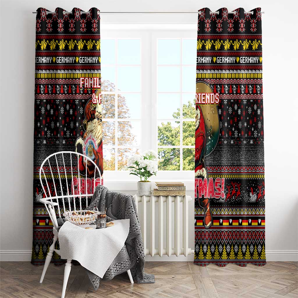 Germany Window Curtain Merry Christmas Family and Friends - Wonder Print Shop