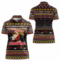Germany Women Polo Shirt Merry Christmas Family and Friends - Wonder Print Shop