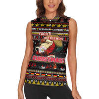 Germany Women Sleeveless Polo Shirt Merry Christmas Family and Friends - Wonder Print Shop