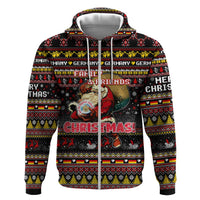 Germany Zip Hoodie Merry Christmas Family and Friends - Wonder Print Shop