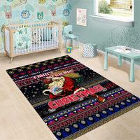Haiti Area Rug Merry Christmas Family and Friends - Wonder Print Shop
