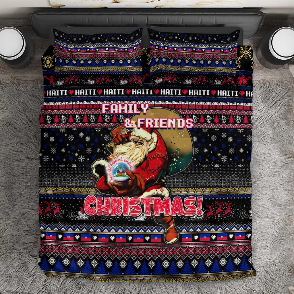 Haiti Bedding Set Merry Christmas Family and Friends - Wonder Print Shop