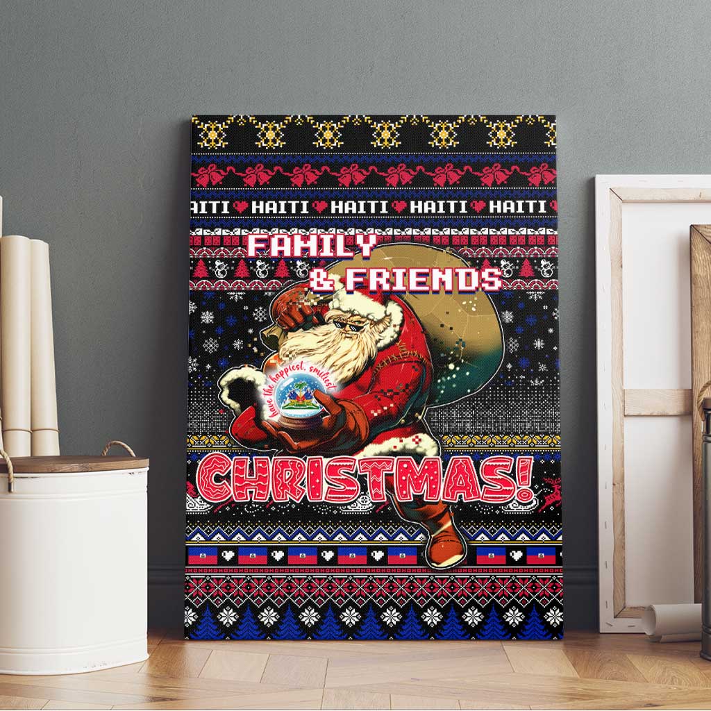 Haiti Canvas Wall Art Merry Christmas Family and Friends - Wonder Print Shop