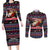 Haiti Couples Matching Long Sleeve Bodycon Dress and Long Sleeve Button Shirt Merry Christmas Family and Friends - Wonder Print Shop