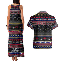Haiti Couples Matching Tank Maxi Dress and Hawaiian Shirt Merry Christmas Family and Friends - Wonder Print Shop