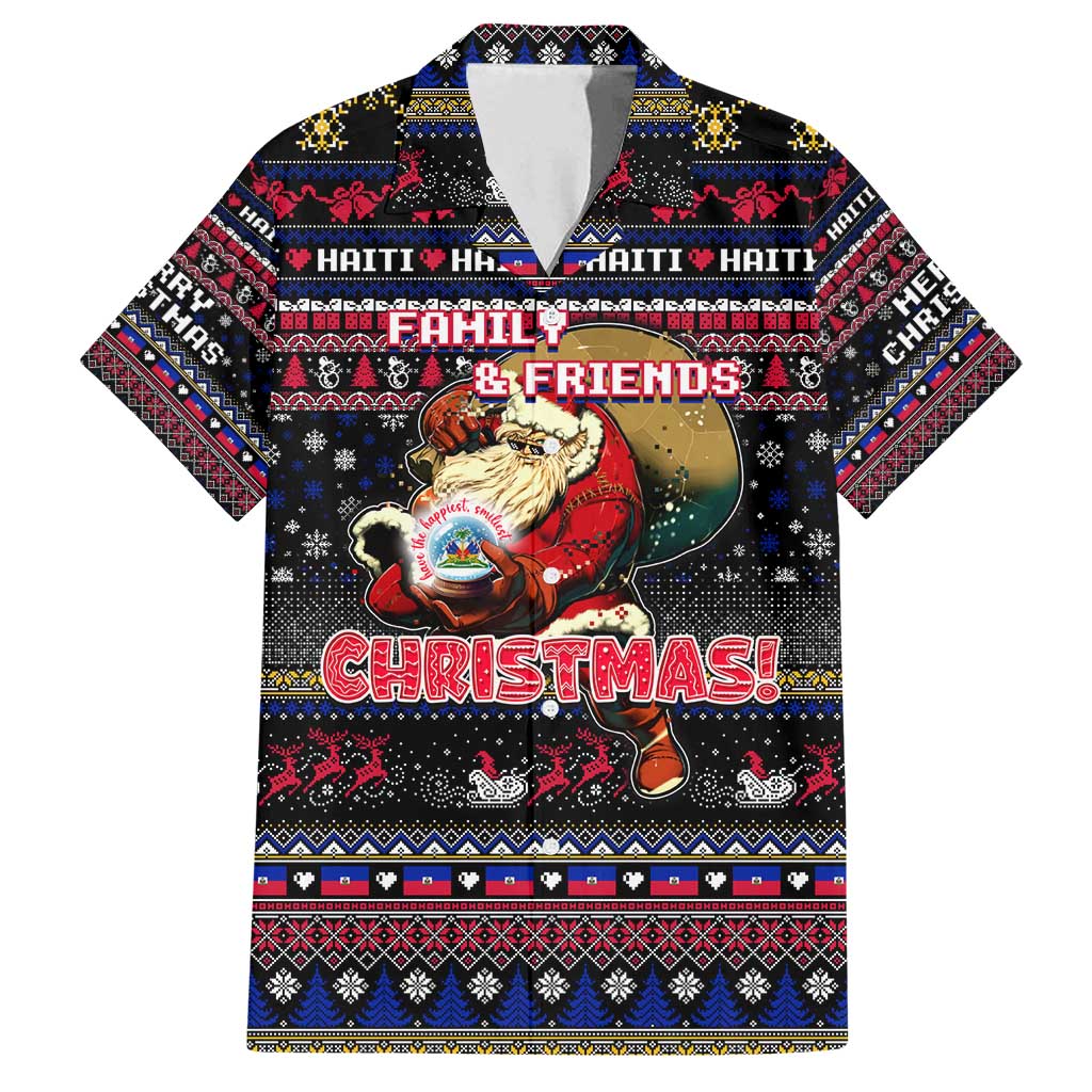 Haiti Family Matching Long Sleeve Bodycon Dress and Hawaiian Shirt Merry Christmas Family and Friends - Wonder Print Shop