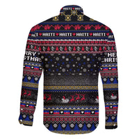 Haiti Family Matching Long Sleeve Bodycon Dress and Hawaiian Shirt Merry Christmas Family and Friends - Wonder Print Shop
