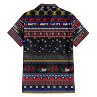 Haiti Family Matching Short Sleeve Bodycon Dress and Hawaiian Shirt Merry Christmas Family and Friends - Wonder Print Shop