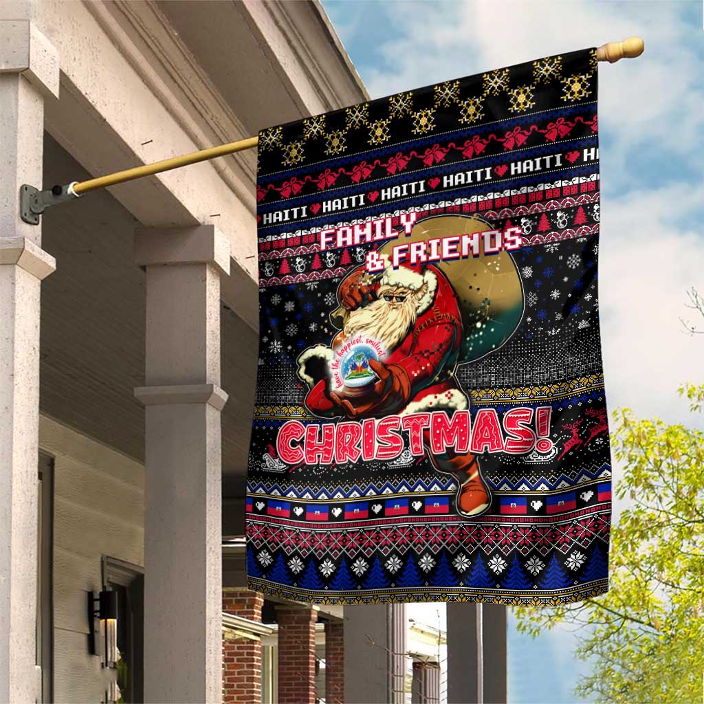 Haiti Garden Flag Merry Christmas Family and Friends - Wonder Print Shop