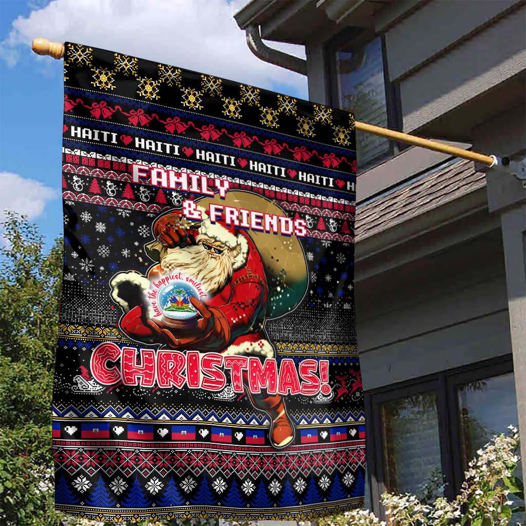 Haiti Garden Flag Merry Christmas Family and Friends - Wonder Print Shop