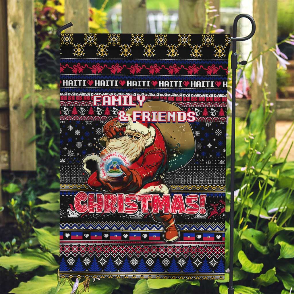 Haiti Garden Flag Merry Christmas Family and Friends - Wonder Print Shop