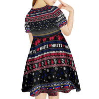 Haiti Kid Short Sleeve Dress Merry Christmas Family and Friends - Wonder Print Shop